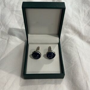Men’s Navy Blue Masters Cuff Links - Brand New in Masters Box